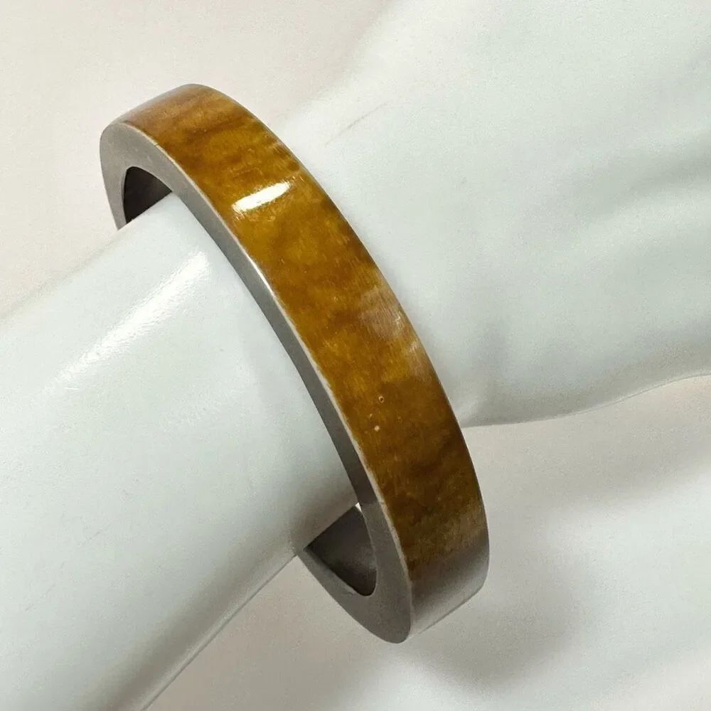 wood bangle bracelet